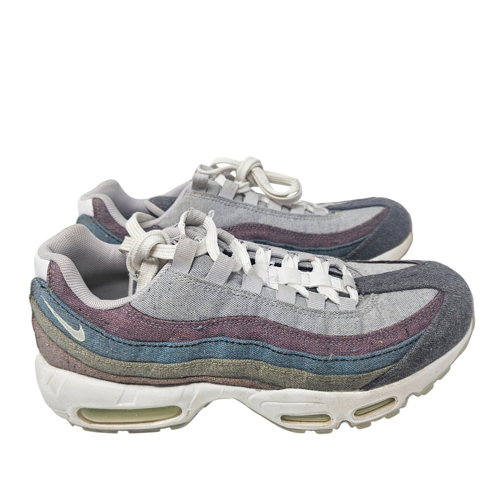 Nike Air Max 95 Recycled Canvas Grey White Men Size 7 Women 8.5 CK6478-001